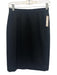 Givenchy Size 40 Black No Fabric Tag Wool Feel Side Zip Pencil Knee length Skirt Black / 40
