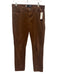 Kut From The Kloth Size 8 Brown Cotton Blend Corduroy Released Hem Slim Pants Brown / 8