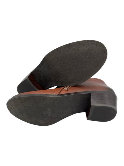 Vionic Shoe Size 8.5 Brown & Black Leather Upper Gradient Side Zip Ankle Booties Brown & Black / 8.5