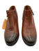 Vionic Shoe Size 8.5 Brown & Black Leather Upper Gradient Side Zip Ankle Booties Brown & Black / 8.5