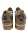 Dolce Vita Shoe Size 8 Beige Leather Upper Snake Print Chain Detail Sneakers Beige / 8