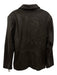 Calvin Klein Size Large Dark Brown Leather Long Sleeve Button Front Lapel Jacket Dark Brown / Large