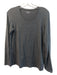 Eileen Fisher Size Small Gray Tencel Blend Round Neck Long Sleeve Heathered Top Gray / Small