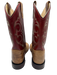 Cody James Shoe Size 7 Red, Tan & Green Leather Square Toe Stitch Detail Boots Red, Tan & Green / 7