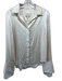 TWP Size M Rose Pink Silk Blend Long Sleeve Button Up & Collar French Cuff Top Rose Pink / M