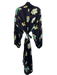 Nordstrom Size One Size Black, Green, Multi Silk Long Sleeve Floral Print Robe Black, Green, Multi / One Size