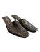 Donald Pilner Couture Shoe Size 8 Brown Leather Square Point Toe Mule Shoes Brown / 8