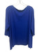 Eileen Fisher Size M/L Blue Viscose Blend Long Sleeve Drop Shoulder Top Blue / M/L