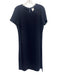 Polo Ralph Lauren Size 10 Navy Blue Polyester Short Sleeve Back Zip Shift Dress Navy Blue / 10