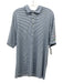 Onward Reserve Size L Blue & White Polyester Striped Polo Men's Short Sleeve Blue & White / L