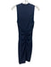 Artelier Nicole Miller Size P Navy Blue Polyester Sleeveless Drape Detail Dress Navy Blue / P
