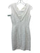Badgley Mischka Size 2 Ivory Polyester & Acrylic Floral Design Sleeveless Dress Ivory / 2