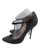 Gucci Shoe Size 39 Black & White Wool Blend Pointed Toe Stiletto Buckle Pumps Black & White / 39