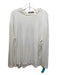 Alexander Wang Size XL White Cotton Blend Solid T shirt Crew Long Sleeve Shirt XL