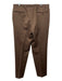 Canali Size 52 Brown Wool Blend Solid Dress Pleats Men's Pants 52