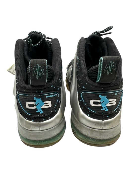 Nike Shoe Size 8.5 AS IS Silver & Green Synthetic Splatter Sneaker Men's Shoes 8.5