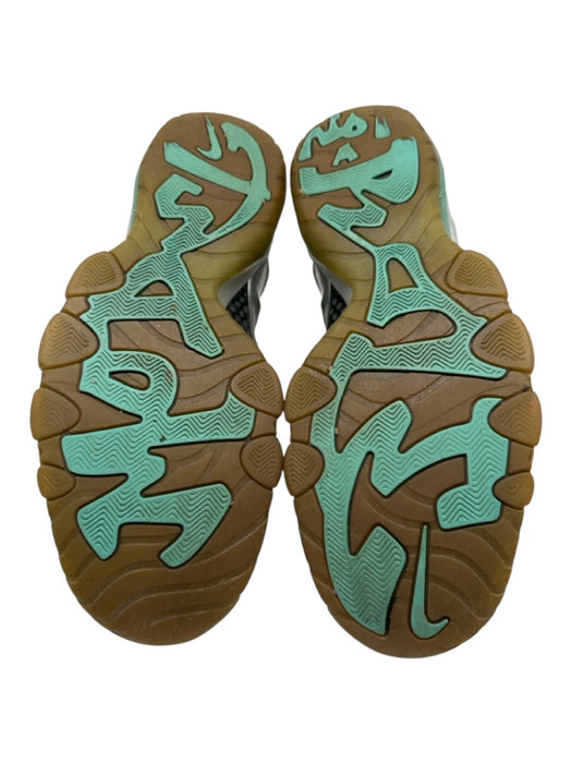 Nike Shoe Size 8.5 AS IS Silver & Green Synthetic Splatter Sneaker Men's Shoes 8.5