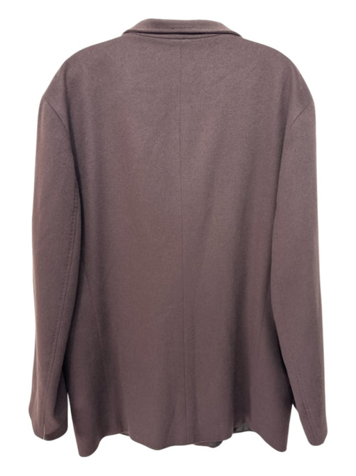 Zegna Brown Wool Blend Solid Patch Pocket Men's Blazer Brown / XL