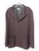 Zegna Brown Wool Blend Solid Patch Pocket Men's Blazer Brown / XL