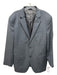 Bloomingdale's Gray Wool Blend Solid 2 Button Men's Suit Gray / 44