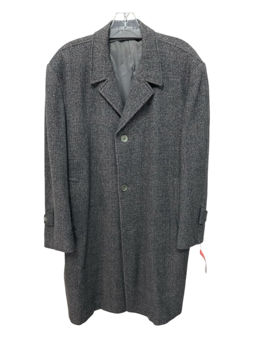 Airship Size Est L Gray Wool Blend Solid Overcoat Men's Jacket Gray / Est L