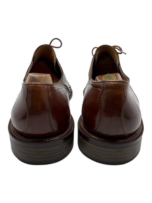 Mercanti Fiorentini Shoe Size 9.5 Brown Leather Solid Woven Men's Shoes Brown / 9.5