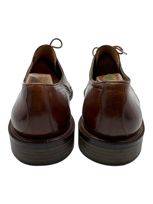 Mercanti Fiorentini Shoe Size 9.5 Brown Leather Solid Woven Men's Shoes Brown / 9.5