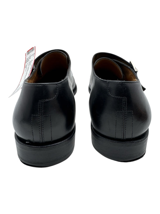 Ferragamo Shoe Size 10 Black Leather Solid Double Monk Strap Dress Men's Shoes Black / 10