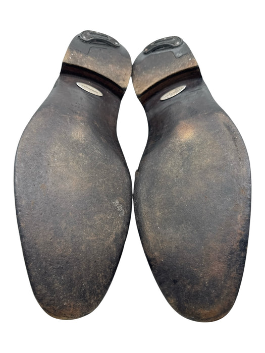 Ferragamo Shoe Size 10 Black Leather Solid Double Monk Strap Dress Men's Shoes Black / 10