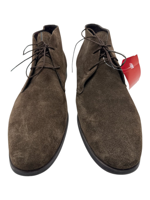 Saks Fifth Ave Shoe Size 11 Dark Brown Suede Solid Chukka Men's Shoes Dark Brown / 11