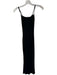 Babaton Size 2XS Black Modal Blend Ribbed Maxi Spaghetti Strap Dress Black / 2XS