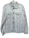 Levi's Custom Size L Light Wash Cotton Skulls Denim Fringe Men's Jacket Light Wash / L