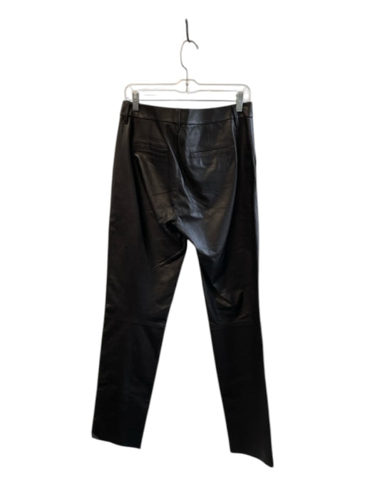 Barbara Taddei Collection Size 29 Black Leather Side Pockets zip fly Pants Black / 29