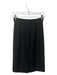 Prada Size 38 Black Acetate Blend Pencil Back Slit Below Knee Back Zip Skirt Black / 38