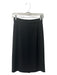 Prada Size 38 Black Acetate Blend Pencil Back Slit Below Knee Back Zip Skirt Black / 38