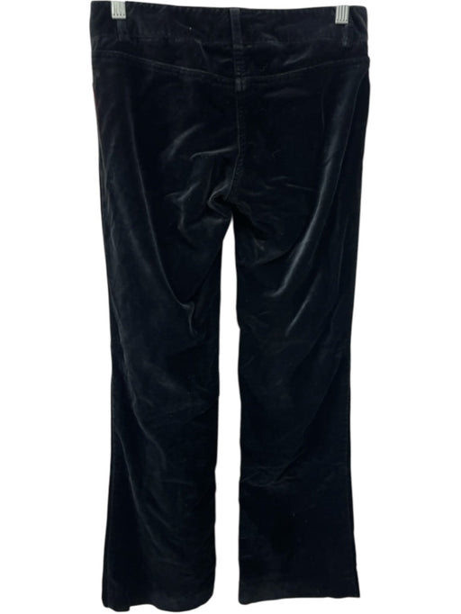 Theory Size 2 Black Cotton Velvet Low waist Trouser Pants Black / 2