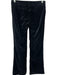 Theory Size 2 Black Cotton Velvet Low waist Trouser Pants Black / 2