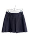 J. Crew Size 2 Black Polyester Blend Back Zip Above Knee Pleated Skirt Black / 2