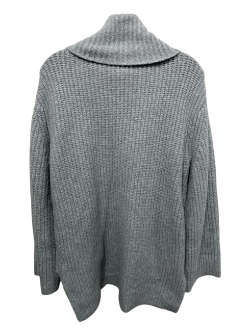 Nordstrom Size M Gray Acrylic, Nylon, Wool Long Sleeve Rib Knit Sweater Gray / M