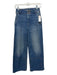 Pilcro Size 24 Medium Wash Cotton Blend High Waist Wide Leg Faded Jeans Medium Wash / 24