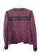 Nanette Lepore Size s / 4 Purple & Black Wool Blend Boucle Open Front Jacket Purple & Black / s / 4