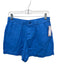 L'agence Size 25 Blue Linen Zip Fly High Rise Pleated Shorts Blue / 25