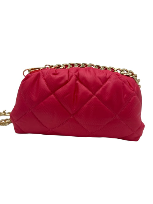 Oliver Thomas Hot Pink & Gold Nylon Puffer Quilted Magnetic Close Crossbody Bag Hot Pink & Gold / S
