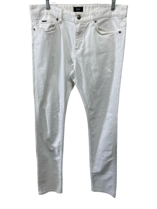 Boss Size 34 Wheat Cotton Solid Jean Men's Pants Wheat / 34