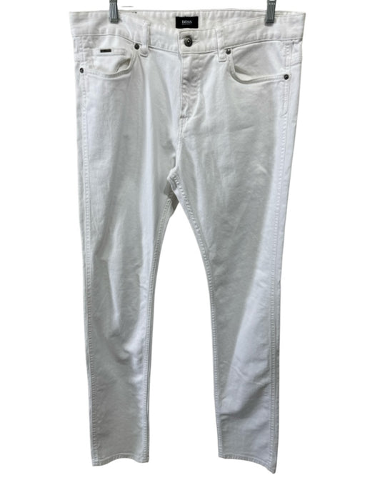Boss Size 34 Wheat Cotton Solid Jean Men's Pants Wheat / 34