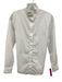 Claudie Pierlot Size 36 White Cotton Dots Long Sleeve Ruffle Detail Top White / 36