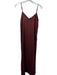 Rachel Zoe Size XS Red Polyester Spaghetti Strap V Neck Side Zip Maxi Dress Red / XS