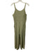 Monte Size S Sage green Rayon Blend V Neck Sleeveless Wide Leg Jumpsuit Sage green / S