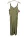 Monte Size S Sage green Rayon Blend V Neck Sleeveless Wide Leg Jumpsuit Sage green / S