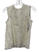 Ann Mashburn Size S White Missing Fabric Tag Fringe Sleeveless Top White / S